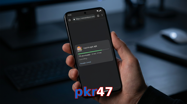 Main screen of Pkr47 apk page for PK players