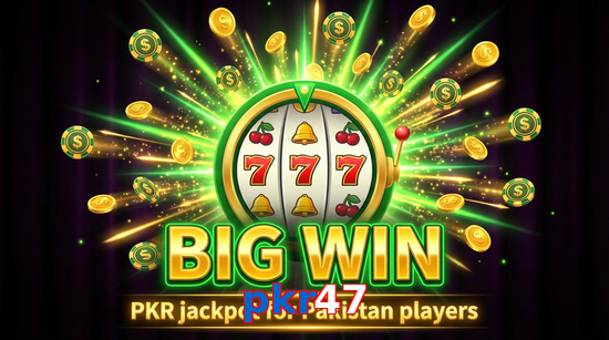 Big win animation on Pkr47 slot game