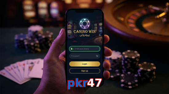 Main screen of Pkr47 login page for PK players